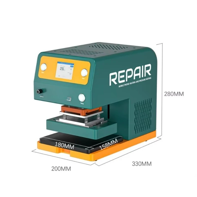 2026 New TBK 201P Pneumatic Pressure Holding Machine 800W Heating Laminator for Mobile Phone Screen Back Cover Repair