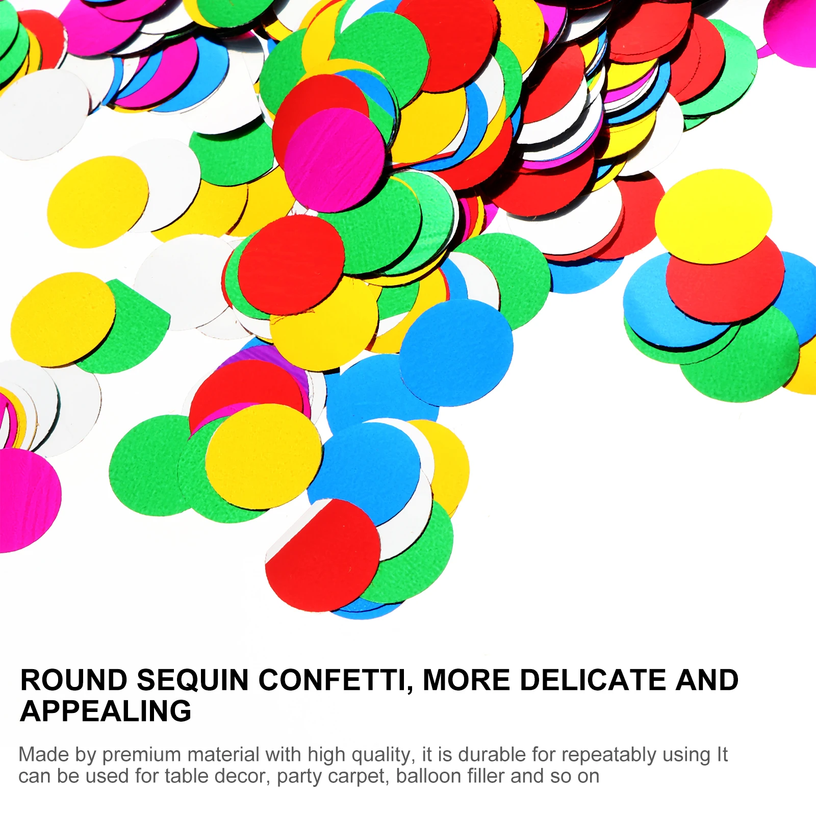 

5000pcs Round Sequin Confetti Colorful Balloon Filler Party Decoration Wedding Shower Festival Glitter Confetti Sequins
