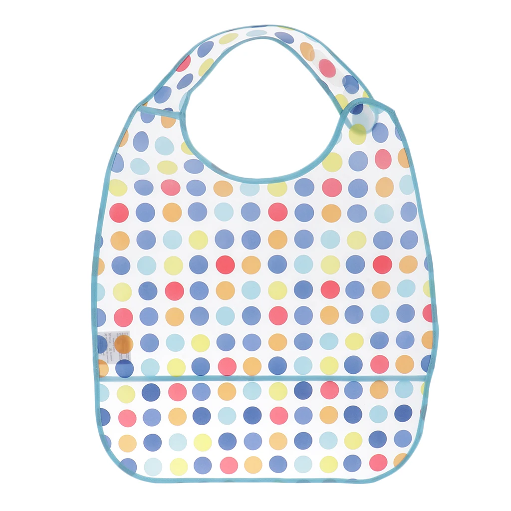 Reusable Adult Eating Bib Waterproof Stain Resistant Clothing Guard for Recovery and Nursing Care