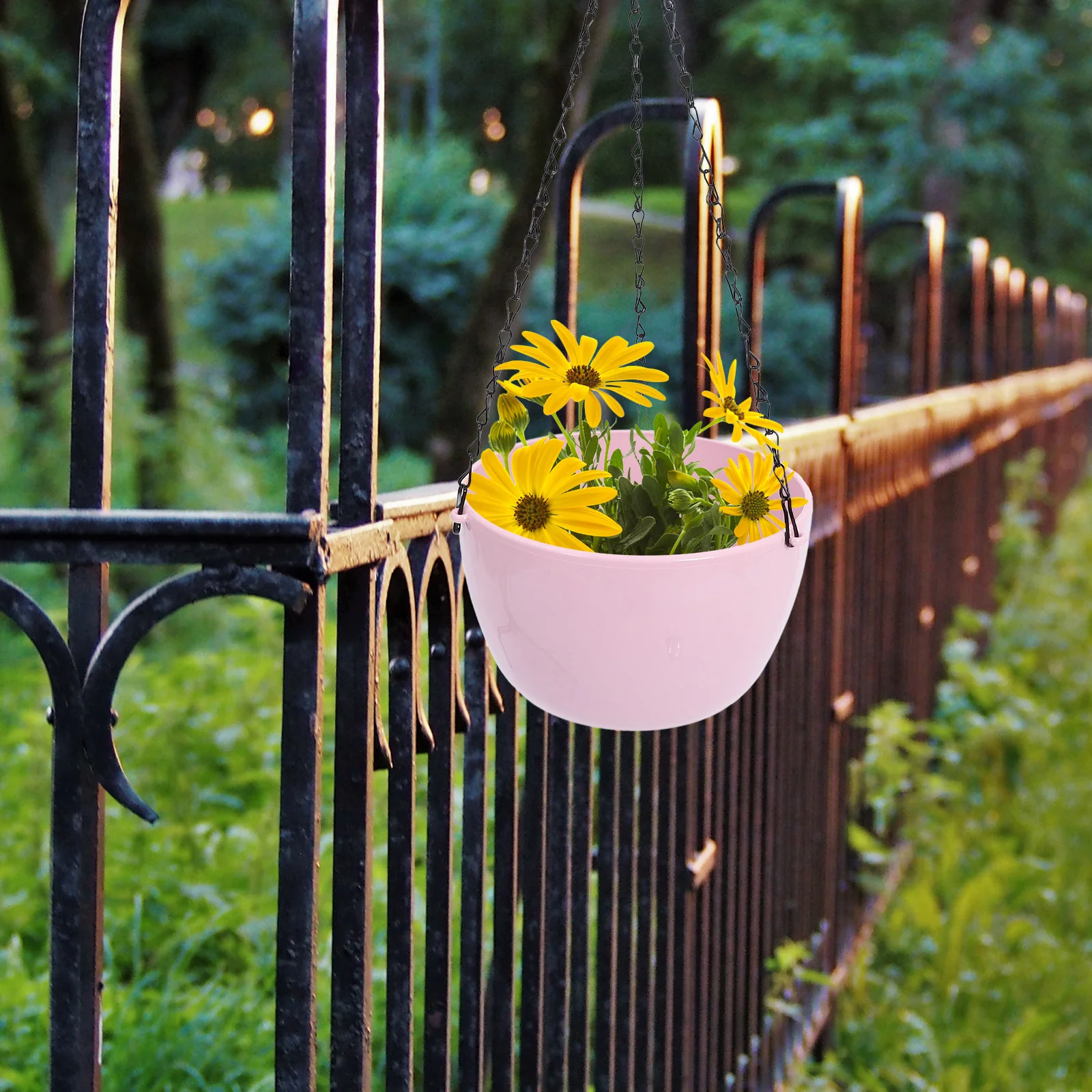 

Self- Hanging Planter for Indoor Outdoor Use Garden Balcony Wall Mounted Plant Pot with Hook Automatic System