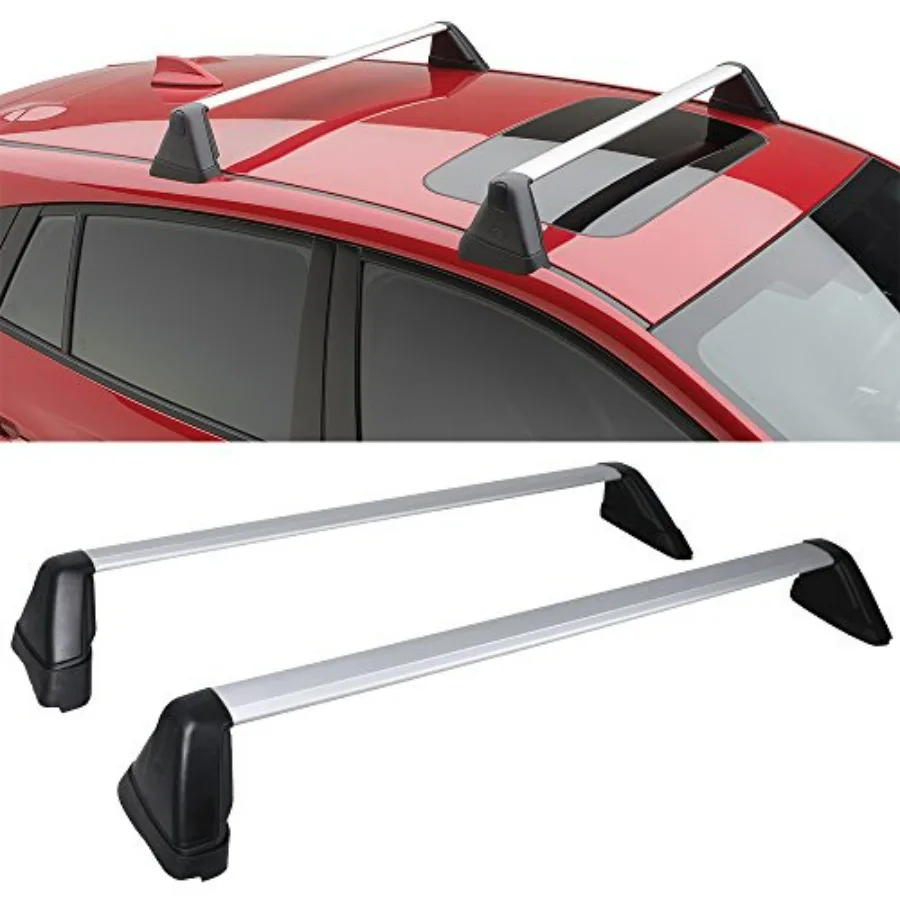 

Поперечные перекладины, совместимые с Subaru Impreza 20082011, WRX STi, заводской стиль, серебряный грузовой транспортный багажник на крышу для