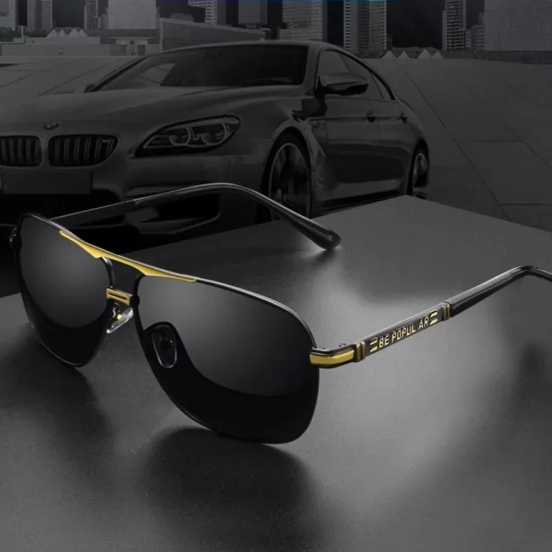 

Sunglasses Driver Driving Mirror Polarized Glasses Sunglasses Square Color Changing Day and Night Dual-use Sunglasses