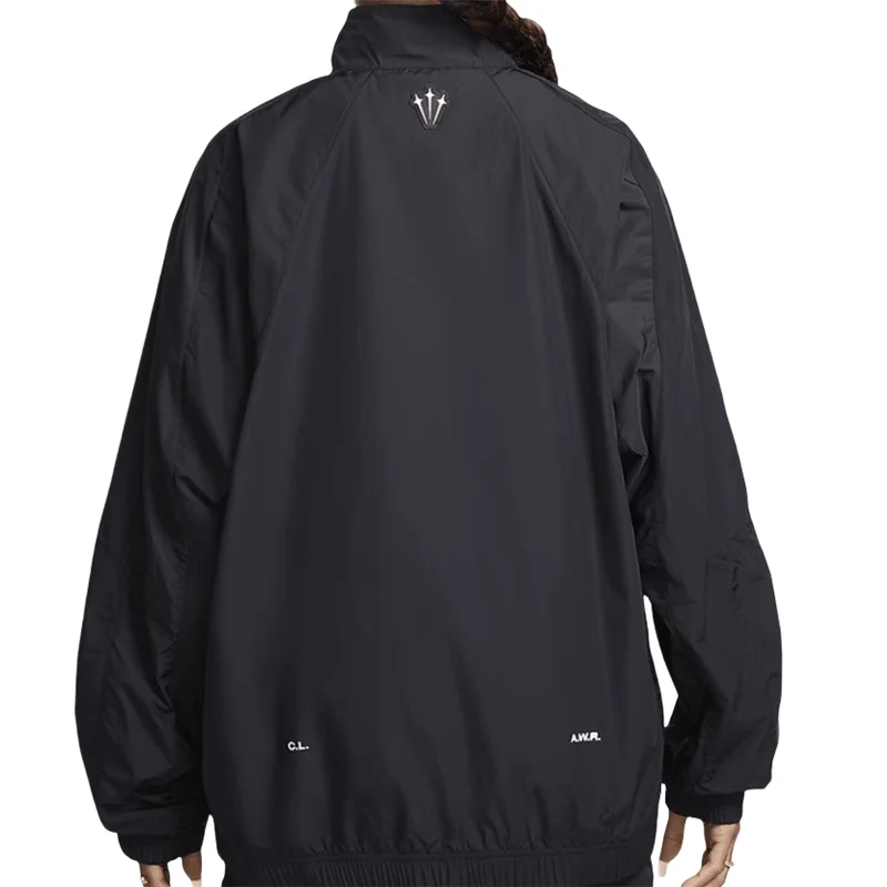 Nike Sports Jackets Women And Men Unisex Black TAT Pure color Logo Splicing Stand collar Zipper style S-XXL FN7666-010