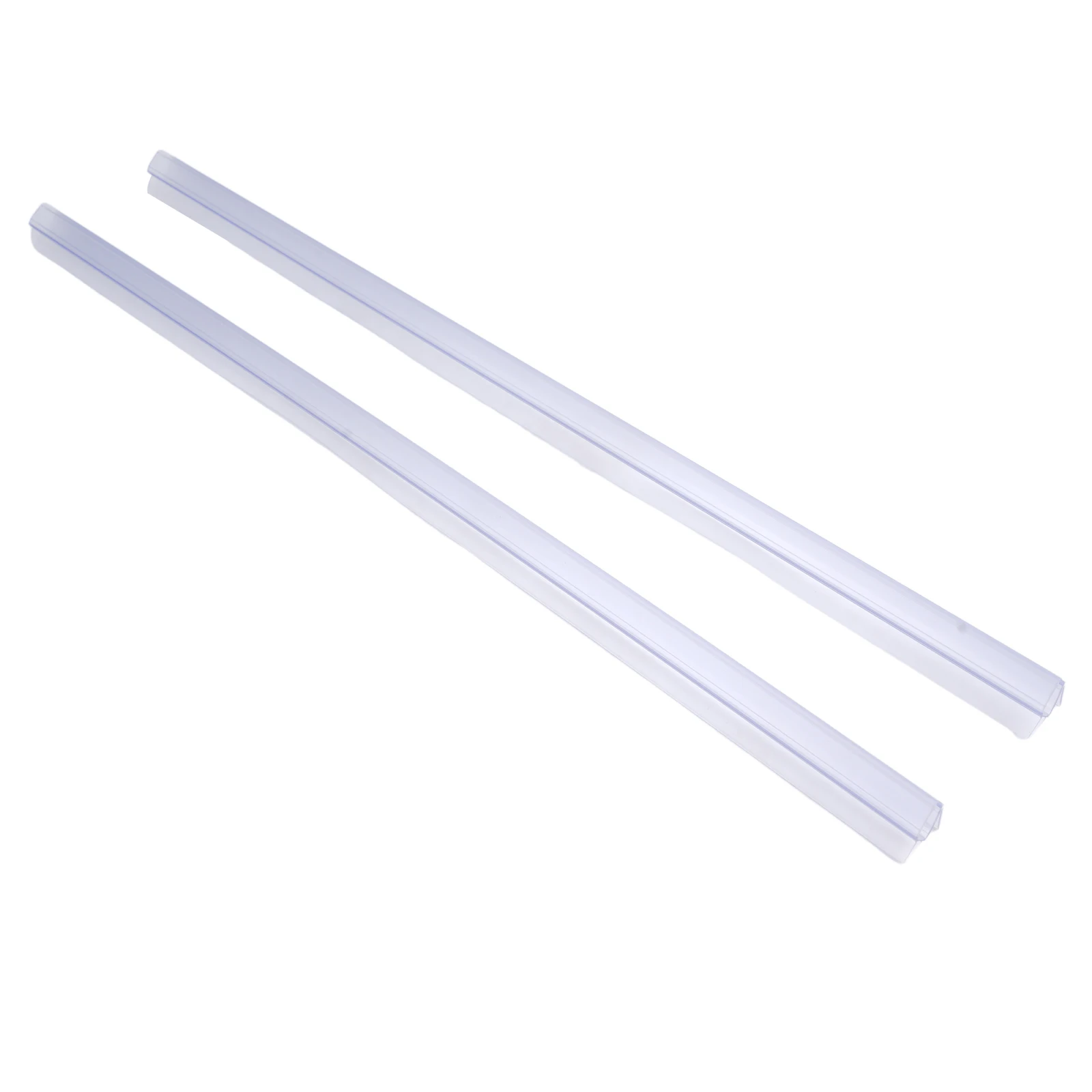 Precision Fit, 10mm Size, 2PCS Shower Door Bottom Seal Sweep for Frameless Glass Rail, Can Be Shortened Individually