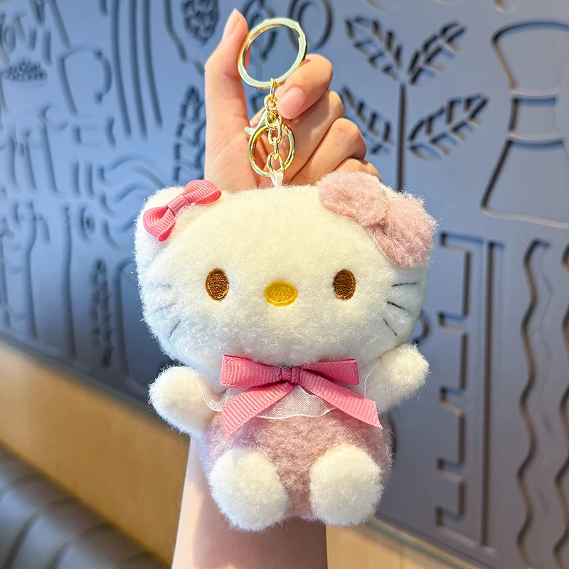 

Kawaii Sanrio плюшевый брелок Hello Kitty полачко моя мелодия плюшевый брелок Kuromi Cinnamoroll рюкзак сумка Подвеска ювелирные изделия