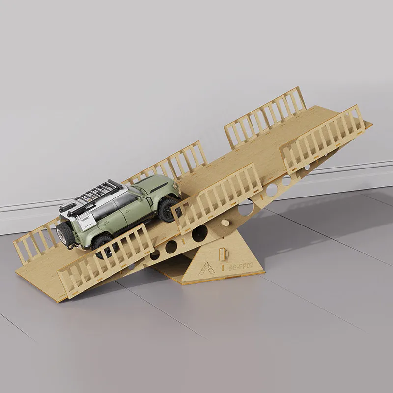 RC Crawler Obstacle Course Bridge Ramp Steep Hill Seesaw Rock Rail for 1to18 1to24 TRX4M SCX24 FCX18 Upgrade Parts