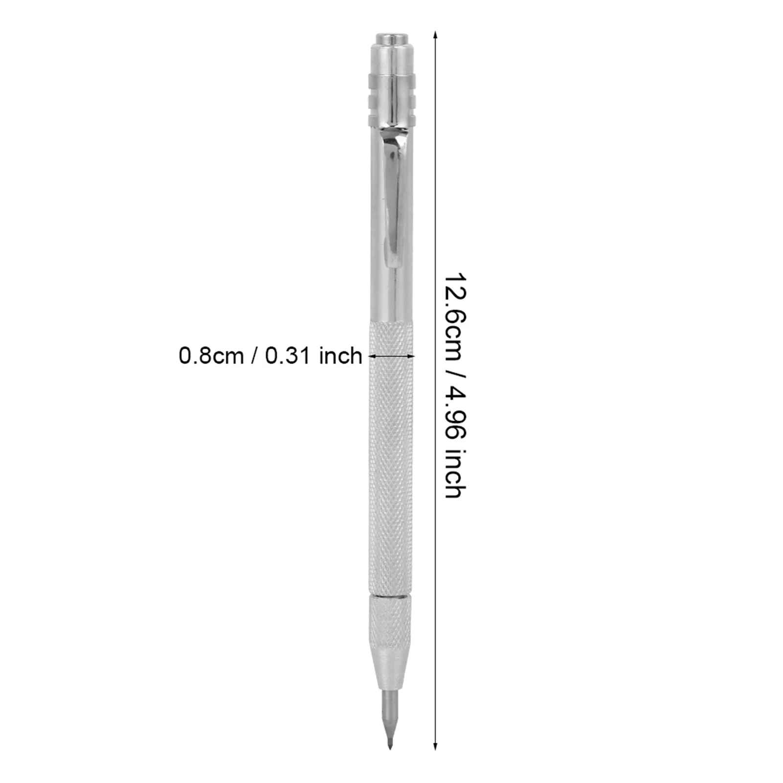 Schnitzstift, Keramikreißer, starker magnetischer Anreißstift, gerändelter Aluminiumgriff, Wolframkarbidspitze, Anreißstift, Glasmarker
