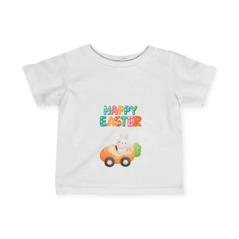 Happy Easter Infant T Shirt Cute Baby Toddler Outfit Spring Holiday Clothing Bunny Car Design