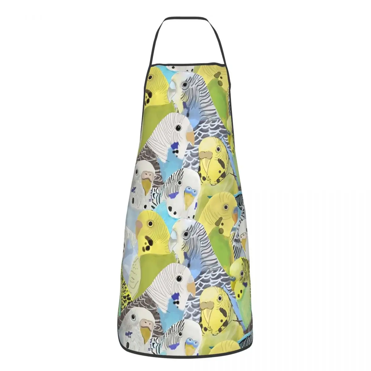 Budgie Parakeets Aprons Chef Cooking Baking Tablier Waterproof Bib Kitchen Cleaning Pinafore for Women Men Gardening