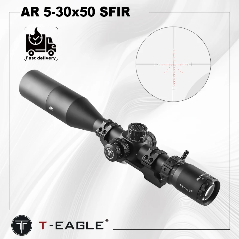 

T-EAGLE Optics AR 5-30x50 SFIR Tactical SFP Riflescopes For Hunting Airsoft Collimator Air Gun Sight Shotting Rifle Sniper Scope