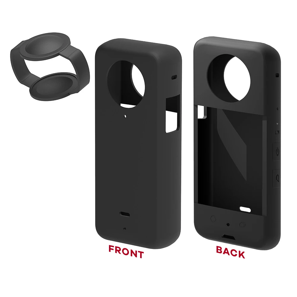 Funda protectora de silicona para Cámara de Acción panorámica Insta360 X3, accesorios de protección antiarañazos