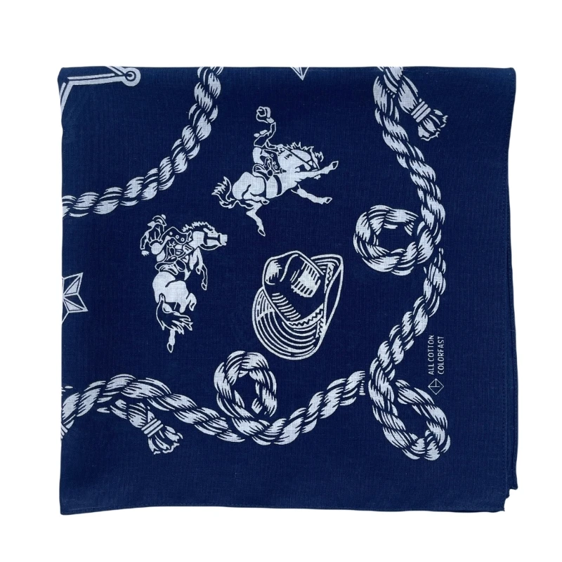 21 inch westerse bedrukte bandana's voor Street Dance volwassen unisex hiphop hoofddoek