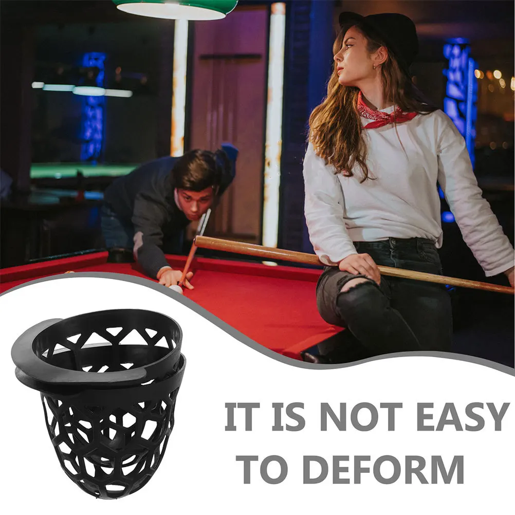 4 قطعة جيوب طاولة البلياردو دائم البلاستيك استبدال البلياردو قطرة جيوب صافي حقيبة التخزين المنظم الملحقات