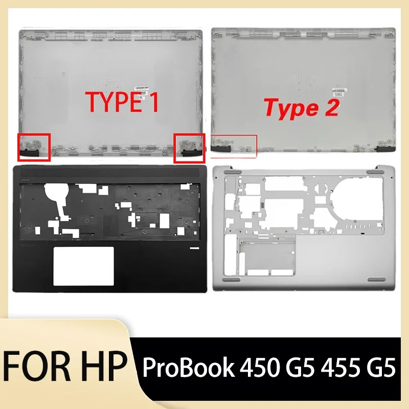 

New LCD Back Cover For HP ProBook 450 G5 455 G5 Laptop Front Bezel/Palmrest/Bottom Case Top Case Lower Cover Housing Case