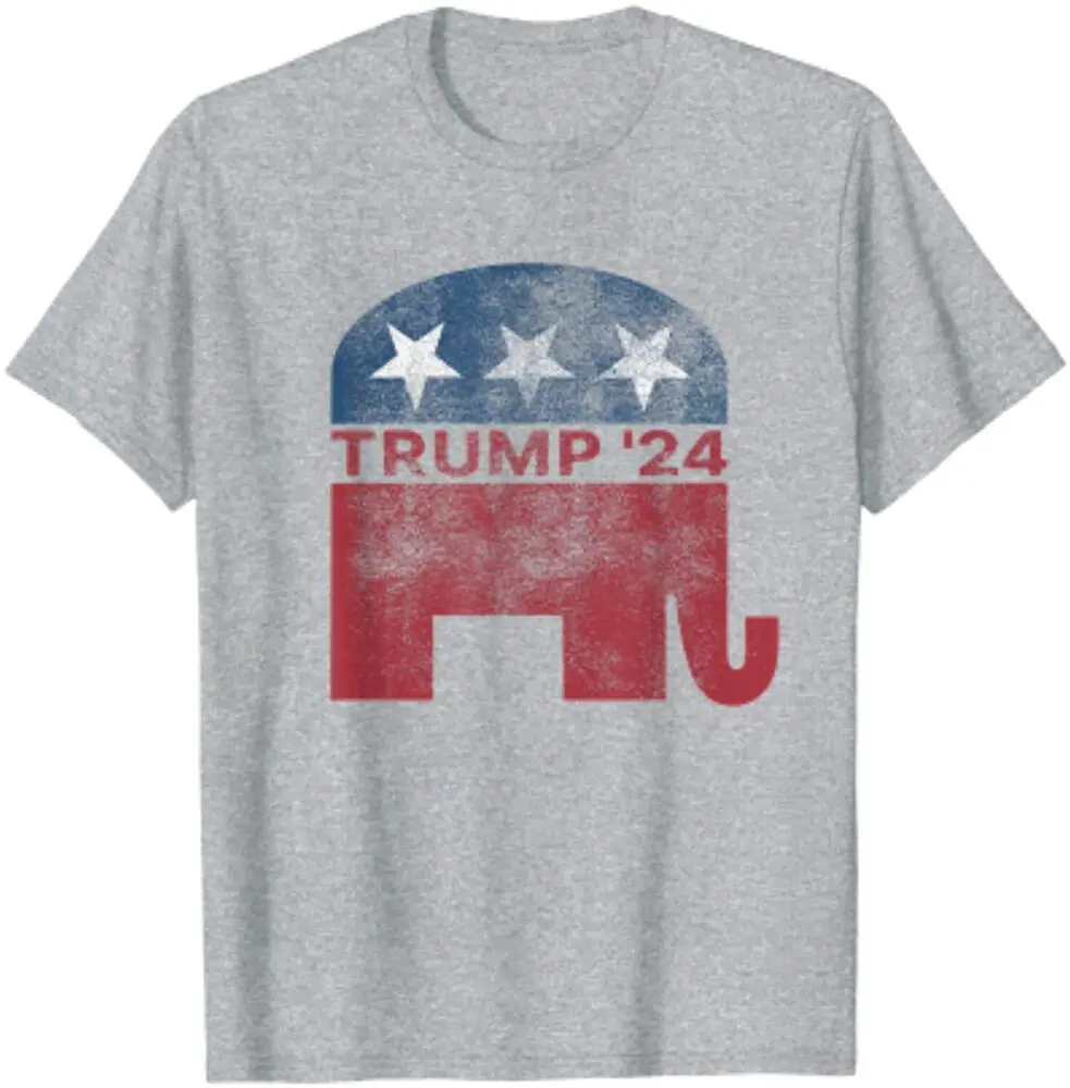 Donald Trump 2024 Pro  Republican Elephant Sign Unisex T-Shirt Anime Graphic T-shirts for Men Clothing Women Tees High Qual