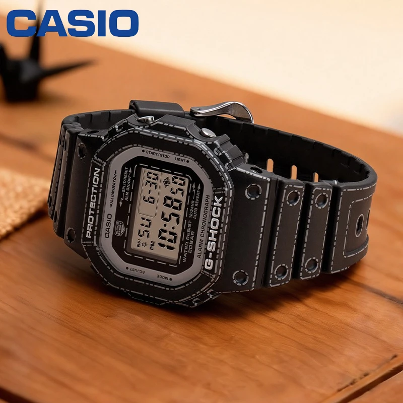 Casio DW-5600RGM-1PR DW-5600RGM-5PR GSHOCK Origami Art Limited Watch LED Backlight 200M Waterproof Digital Sport Wristwatch