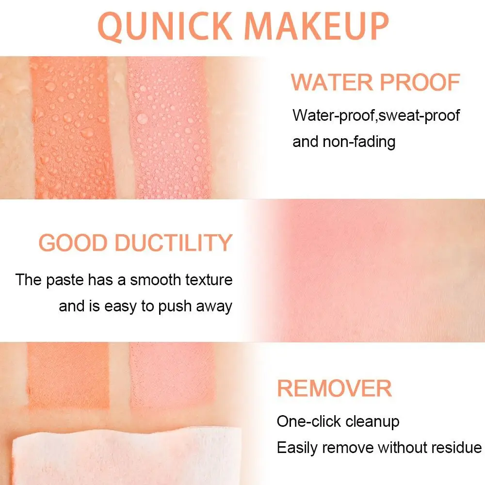 Cheek Brightens Shades Rouge Stick Long Lasting Waterproof Face Bronzer Stick Non-greasy Moisturize Cream Contour Stick