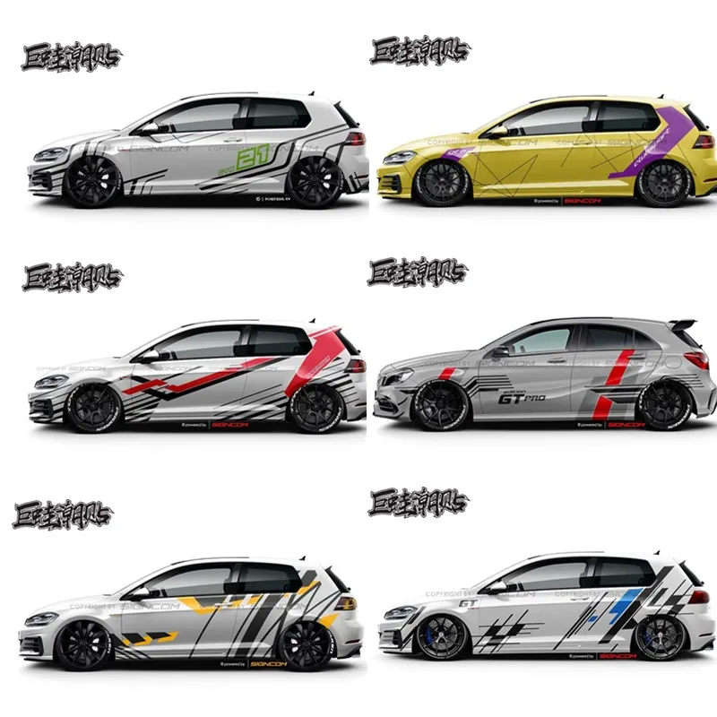 

Car Stickers For VW Golf 6 7 MK8 MK5 Body Modification Custom Racing Accessories Vinyl Decals
