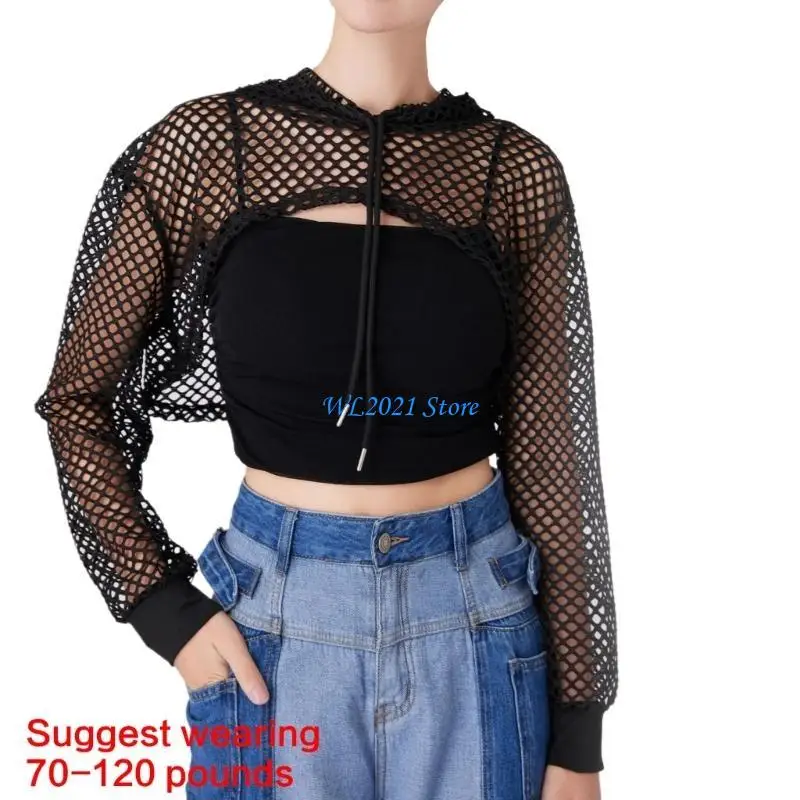 G5GC طوق مزخرف بأكمام طويلة من القماش نصف قميص مزخرف بياقة عنق مفرغة نصف ياقة قميص للإناث #6