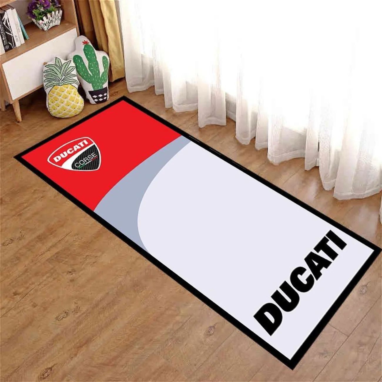Voor Ducati motorfiets parkeertapijt slaapkamermat racemat displaymat antislip vuilafstotend gemakkelijk te wassen maat kan worden aangepast