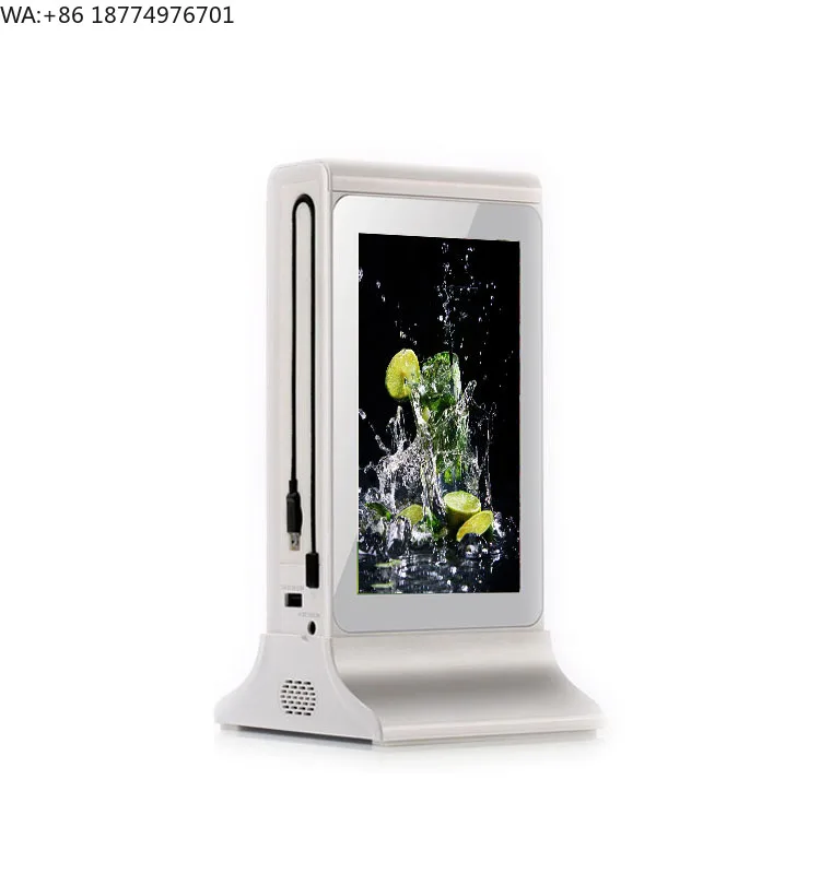 

Hotel Restaurant Lcd Banquet Tabletop Advertising Display Screens Table Stand Menu Holder Menu Stand