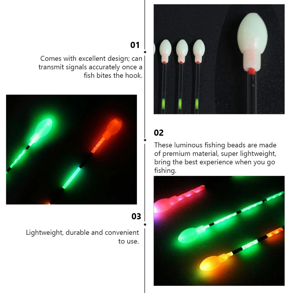 Carp Fishing Beads Luminous Eye-catching Beans Gear Night Light Shortsighted White High Elastic Soft Silicone