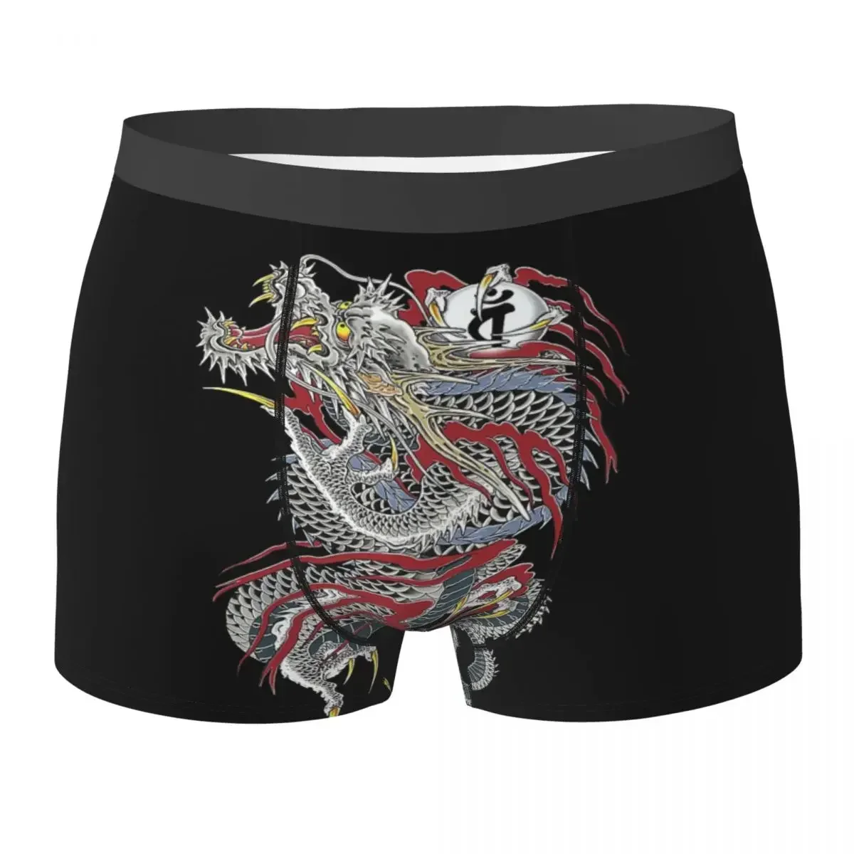 Boxer Kiryu Kazuma pour Homme, Sous-Vêtement Confortable, Culotte Dragon de Dojima (Yakuza), Cadeaux pour Petit Ami