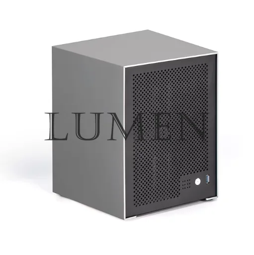 Sagitta 6-disc NAS Chassis, 3mmCNC Anode Aluminum, Itx Main Board, Small 1u Power Supply Hei Synhui UNRAID