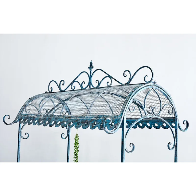 Retro and old, wrought iron float flower stand