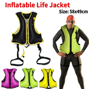 Inflatable Snorkeling Vest – Lightweight Breathable Buoyancy Aid with Adjustable Fit for Swimming, Snorkeling, Kayaking & Boating 1