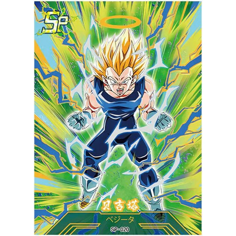 Anime Dragon Ball SP Rare Flash Card Jiren Master Roshi Gogeta Ubu Vegeta Son Goku Collection Art Card regalo di compleanno di natale