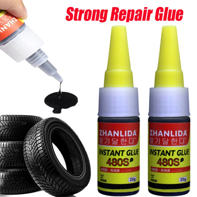 Rubber Tire-glue 20g Universal Tires Sealants Black Glue Car Tire Strong Repair Glue Car Rubber Tire Seal Glues for Tire