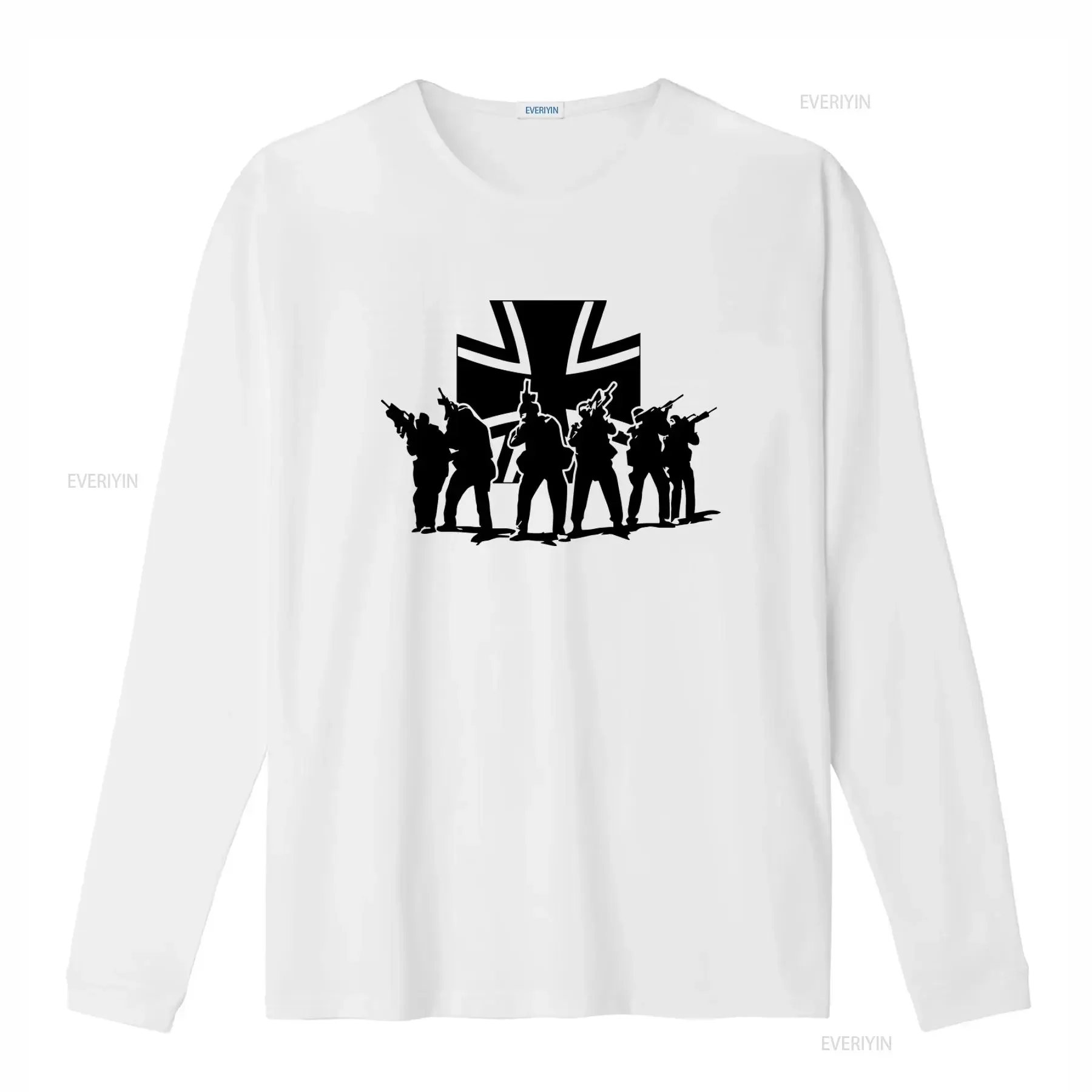 Bundeswehr Elite Special Unit Beam Cross T Shirt for Men Stylish and Unique Design vintage Washed Slightly