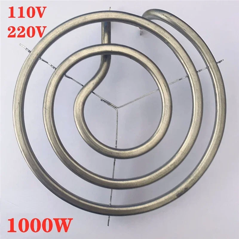 1000W Cooktop stove burner heating element for oven stainless steel electric coil spiral burners surface heating tube 110V 220V