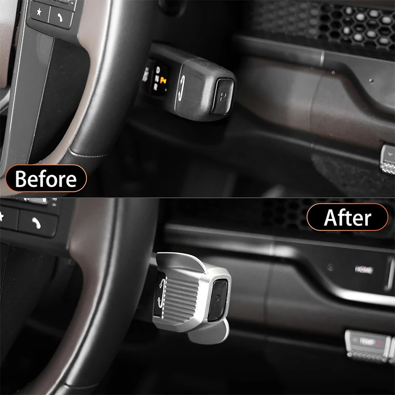 Column Gear Shift Knob Cover For Kia EV3 EV4 EV9 Telluride Seltos 2026 2027 ABS Steering Column Shifter Trim Cover Accessories