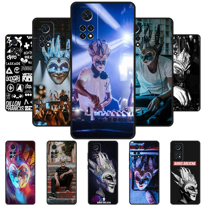 DJ Boris Brejcha mask Phone Case For Redmi Note 11 EPro 11S 10 10T 9S Promax 8 Pro Xiaomi Mi 10 11 12X 12S Ultra Cover