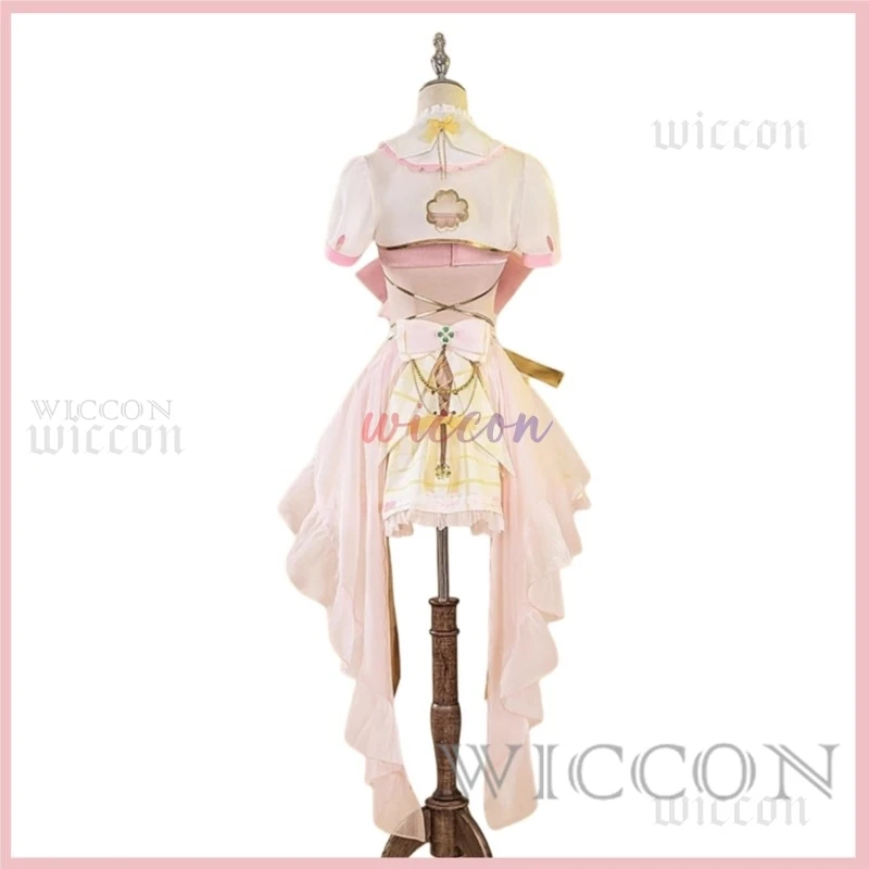 ZanTaffy-Costume de Cosplay Virtuel pour Femme, Jupe Lolita Rose, Robe de Soirée, Chapeau, Combinaisons Sexy, Carnaval Mignon Trempé