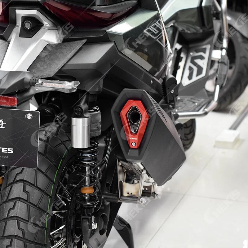 Chekis Is Suitable for Zontes Motorcycles 368g 368m 368K 368m 368D 501g Modified Accessories Exhaust Pipe Protective Cover Exhaust Pipe Tail