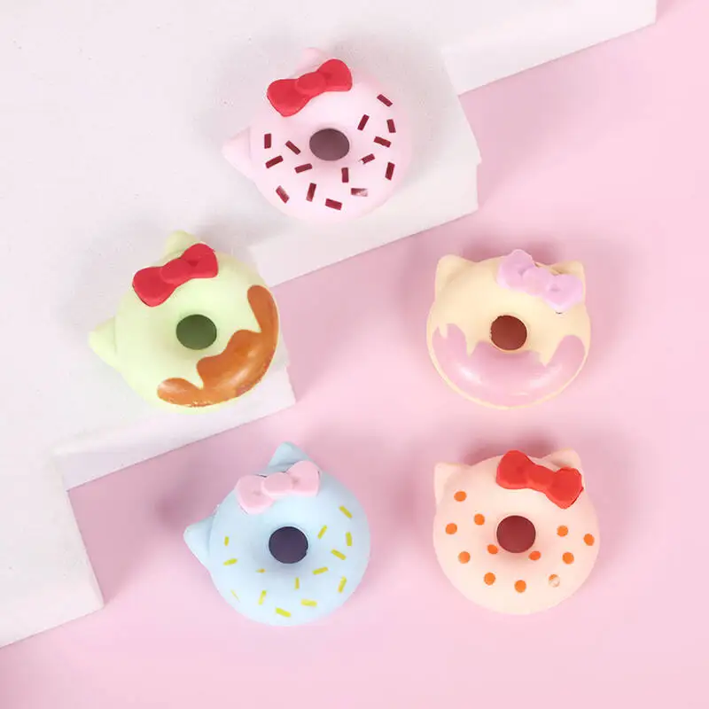 1-2 Set Cartoon Cat Kawaii Kitten Cute Candy Color Rubber Eraser Set Stationery