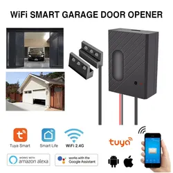 Tuya Smart WiFi Garage Door Opener Remote Tuya Smart Life App Control Work with Alexa and Google Assistant No Hub Needed