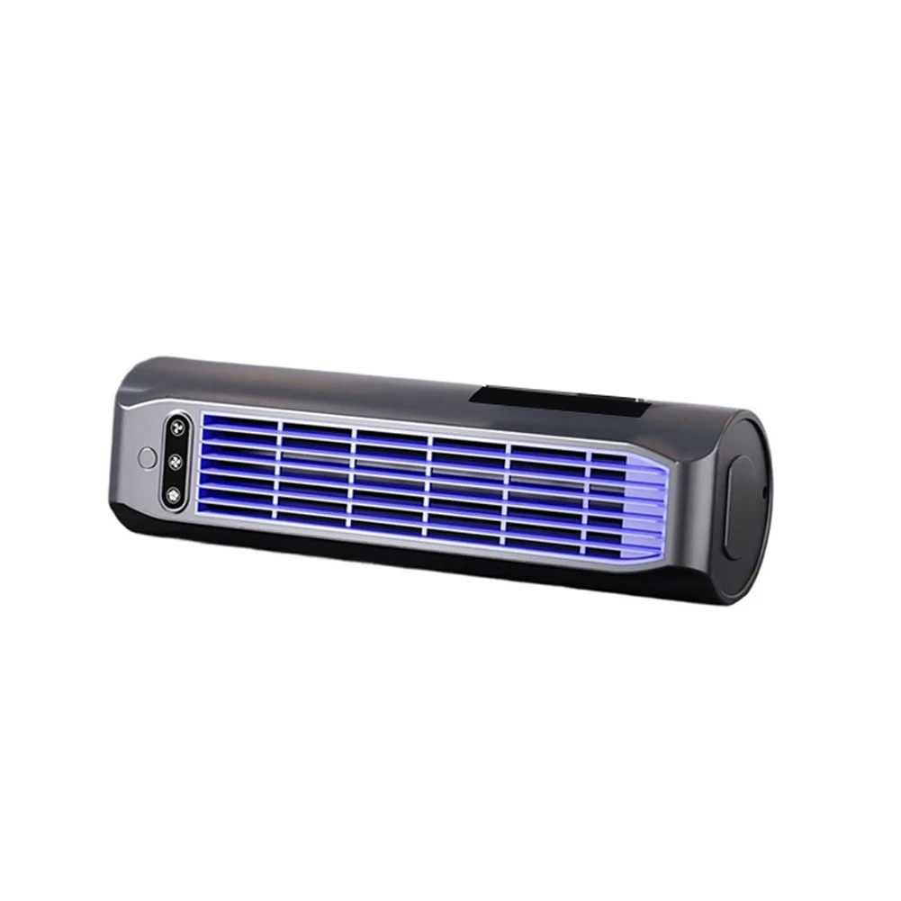 1PCS Bladeless Wall-Mounted Fan With Phone Stand Tabletop Fan No Drilling 3-Speed USB Rechargeable Silent Plastic Fan
