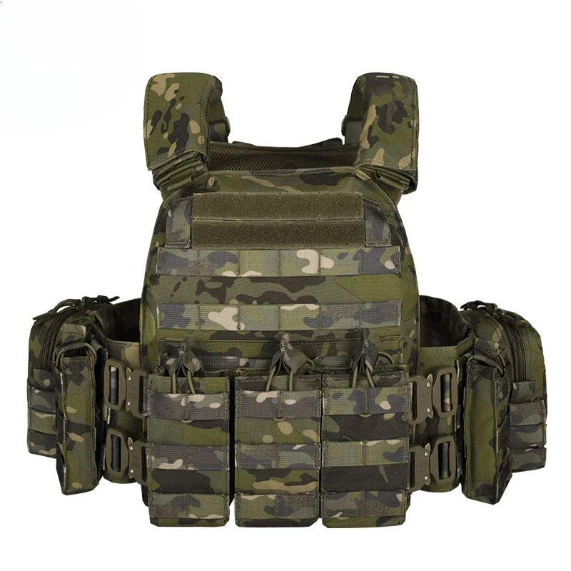 Camouflage cobra buckle quick-release tactical vest outdoor CS tactical vest field training