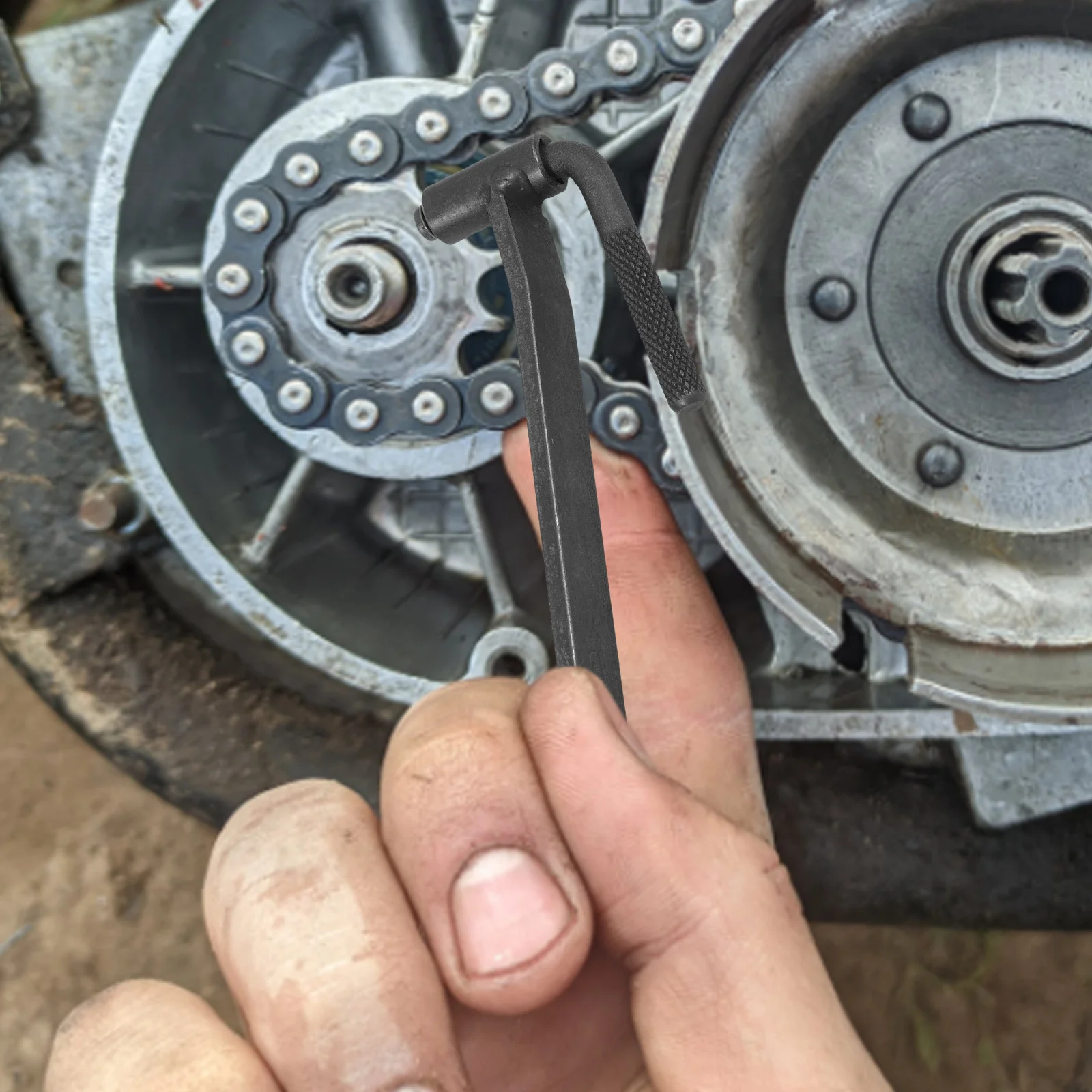 Ferramenta de ajuste de válvula de motocicleta, chave de aço carbono para reparo de desempenho de motor, manutenção, acessórios de motocicleta