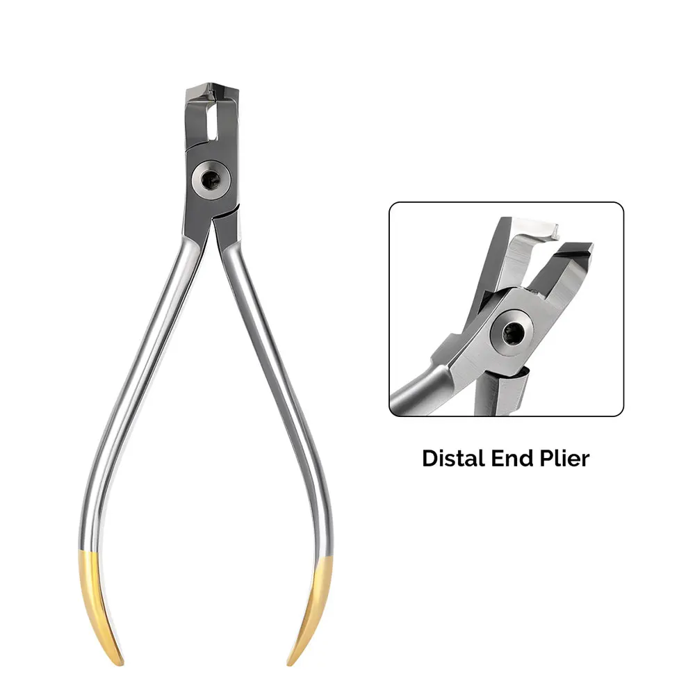 AZDENT Dental Distal End Cutting Pliers Orthodontic Dental Forceps Stainless Steel Wire Filament Cutter Tools for Dentist