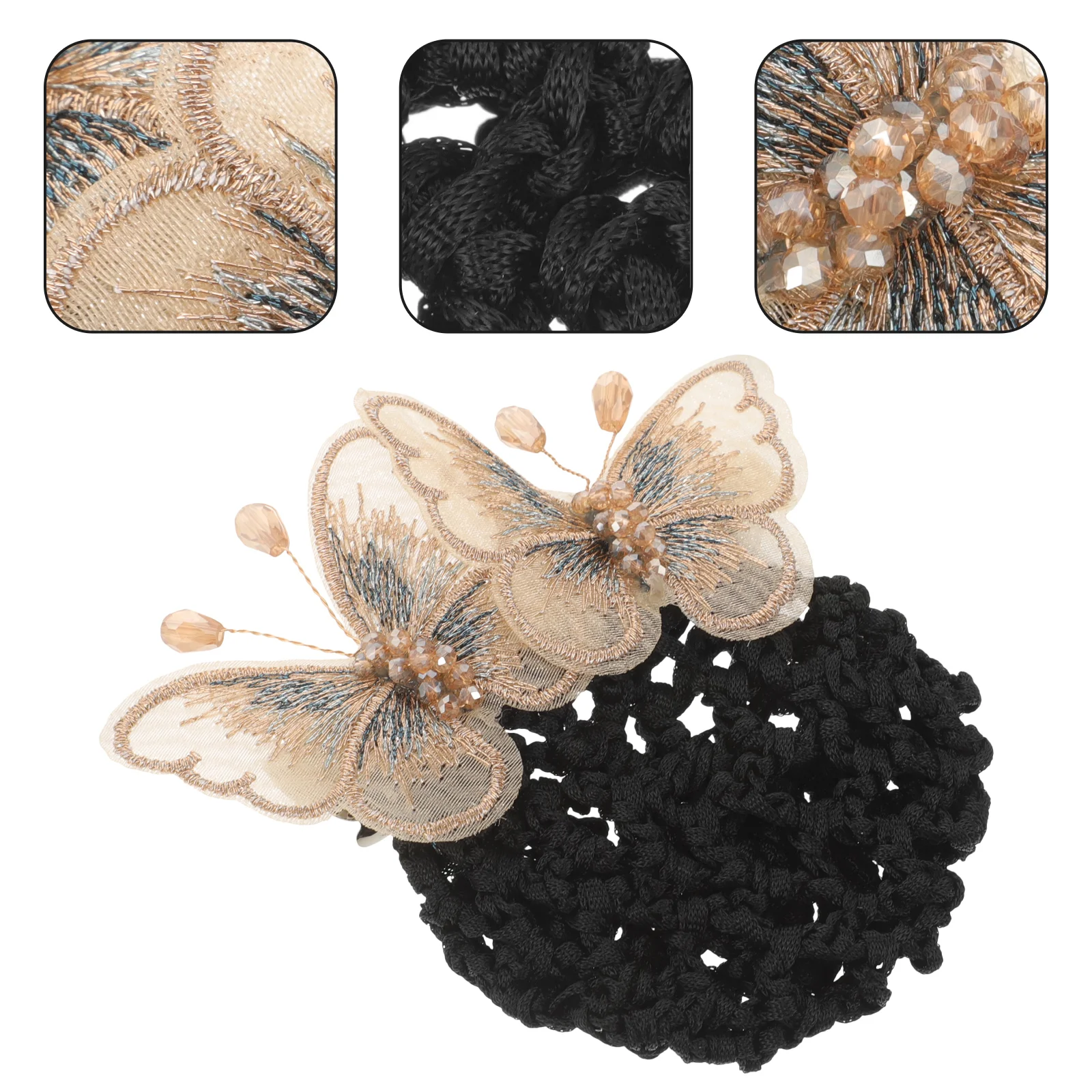 

Hair Net Women Bun Cover Ladies Hairnet Bobby Pins for Barrettes Buns Girls Clip Mesh