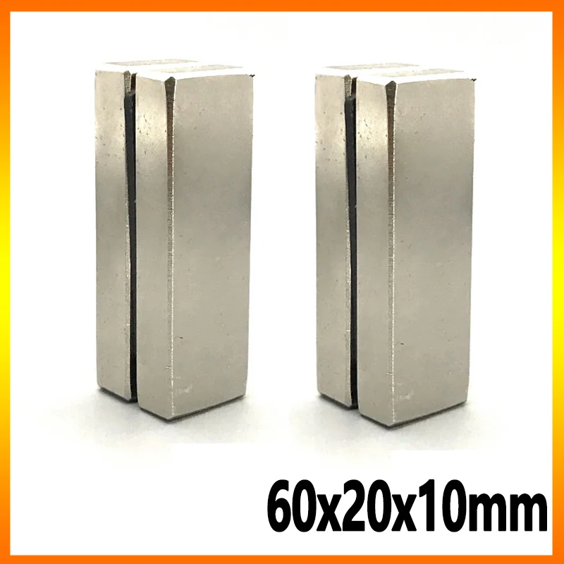 60x20x10mm 1/2/5/10/20pcs Square Block Shape Refrigerator Kitchen Office Garage Tool Fridge Diy 60*20*10mm Accessory