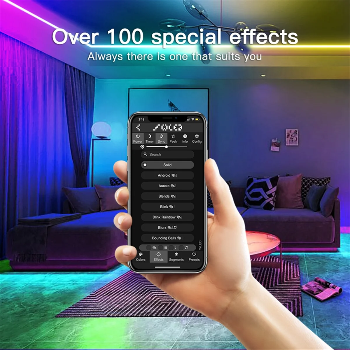 ABJG-ESP32 WLED контроллер IP65 водонепроницаемый микрофон звук музыка динамический RGB IC DIY WiFi WS2811 WS2812