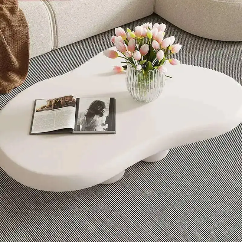 

Shaped Coffee for Modern Simple Cloud Tables Living Room Luxury Center Table White Sofa Side Table Kawaii Room Decor Furniture