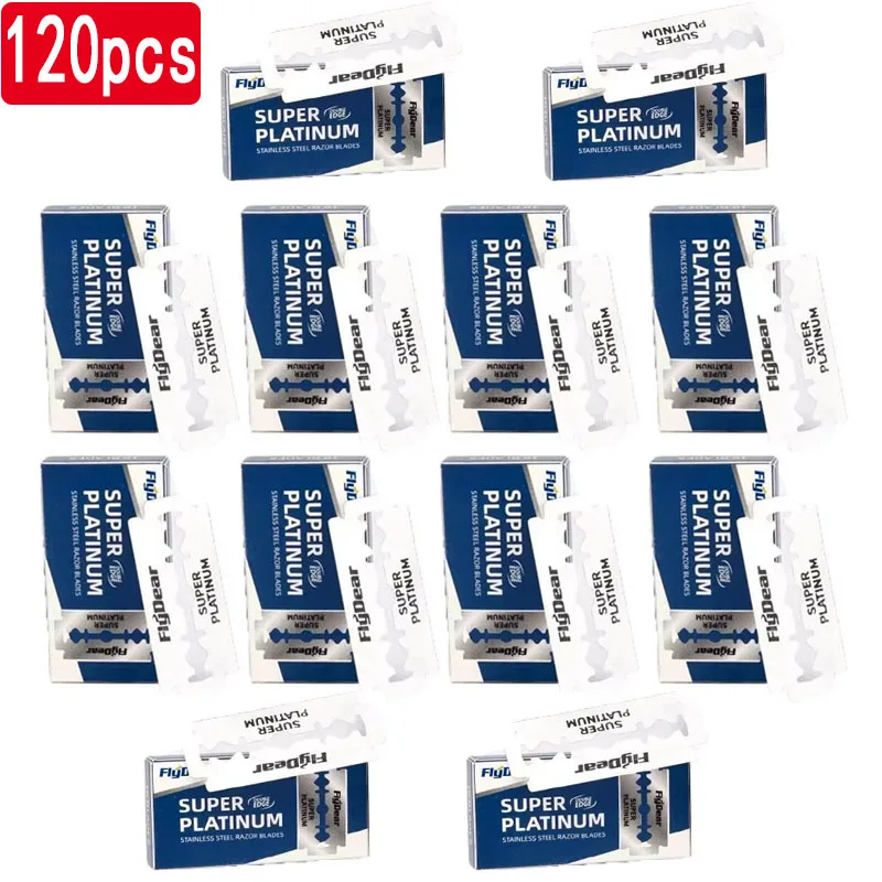 

10-120 шт., лезвие из нержавеющей стали, старомодное ручное двустороннее лезвие для бритвы, парикмахерские инструменты для парикмахерской