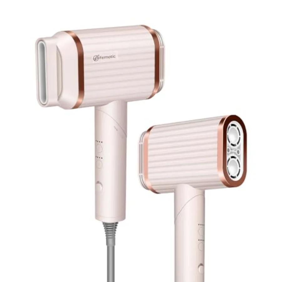 

Professional High Speed Ionic Hair Dryer - 260000 RPM Dual High-Speed Brushless Motors Blow Dryer for 6X Fast Drying Low-Noise